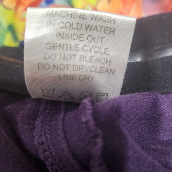 Buckwild Curvy Mare High Waist Breech Purple Painted Ponies Breeches Size 38 - Picture 11 of 12